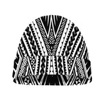 Black And White Maori Tattoo Print Beanie