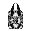 Black And White Maori Tattoo Print Bible Tote Bag