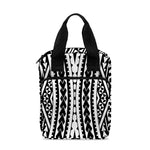 Black And White Maori Tattoo Print Bible Tote Bag