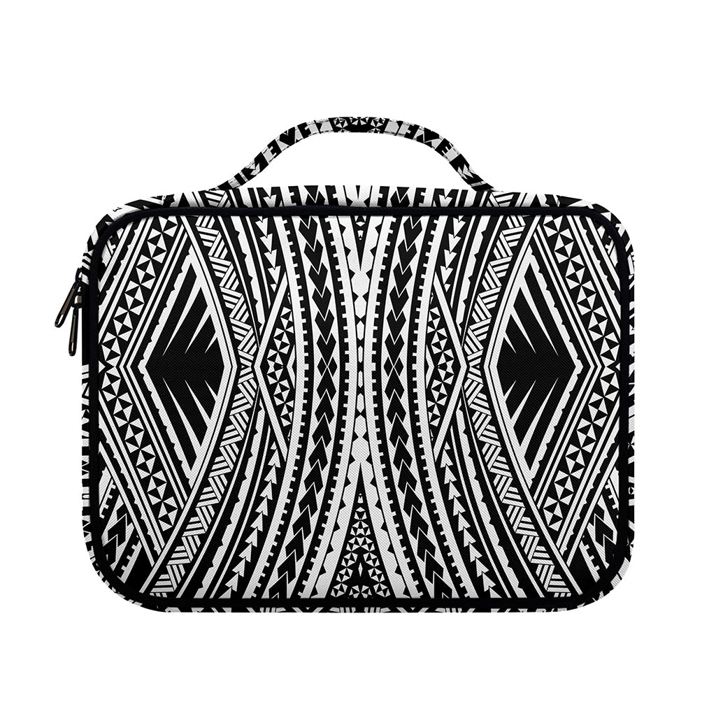 Black And White Maori Tattoo Print Briefcase Bible Bag