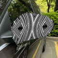 Black And White Maori Tattoo Print Car Side Mirror Covers