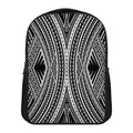 Black And White Maori Tattoo Print Casual Backpack