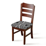 Black And White Maori Tattoo Print Chair Cushion Cover