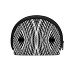 Black And White Maori Tattoo Print Coin Purse
