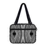 Black And White Maori Tattoo Print Double Strap Bible Bag