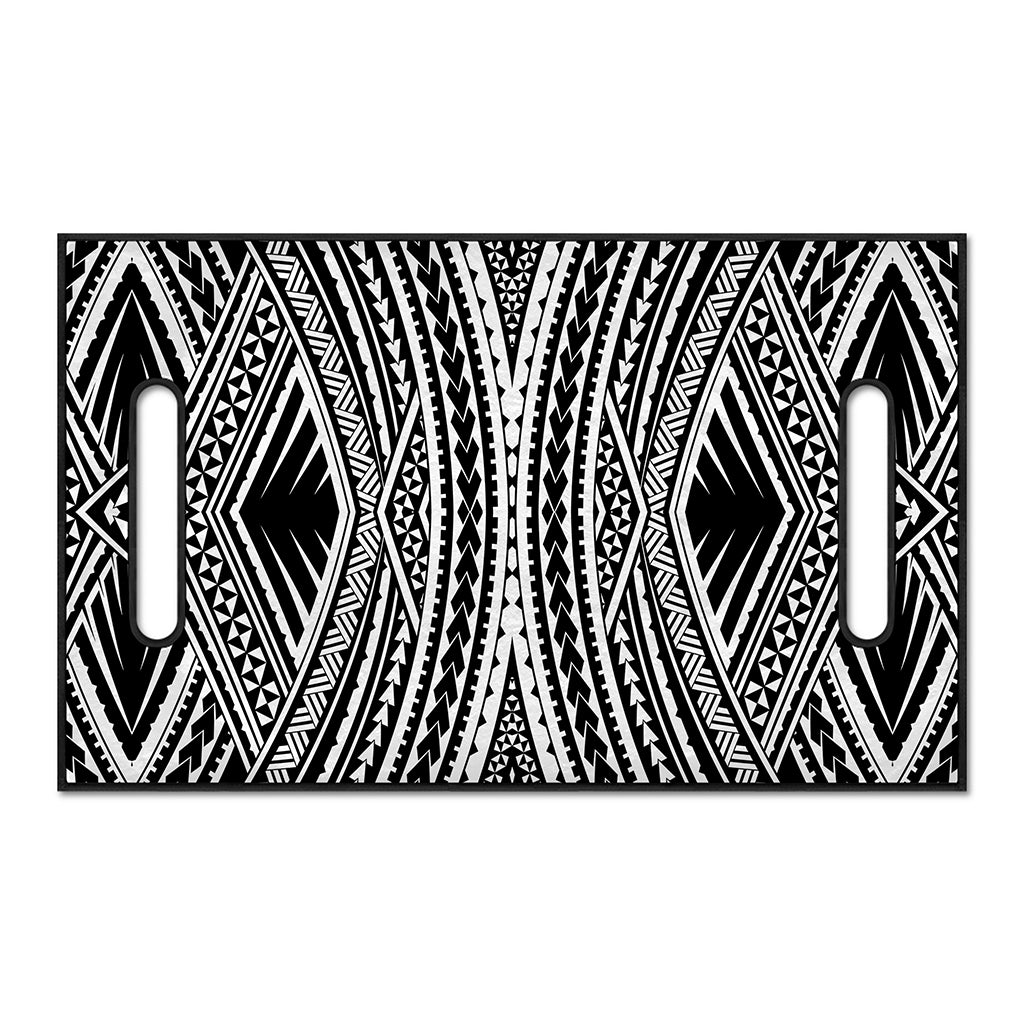 Black And White Maori Tattoo Print Golf Cart Seat Cover