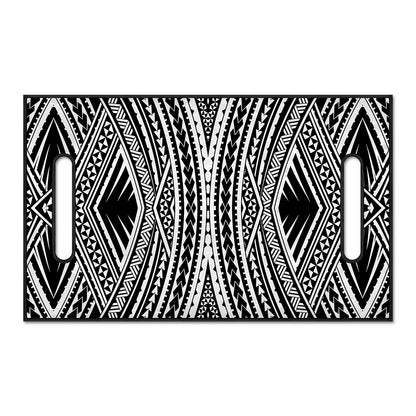 Black And White Maori Tattoo Print Golf Cart Seat Cover