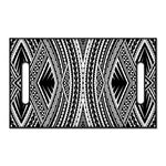 Black And White Maori Tattoo Print Golf Cart Seat Cover