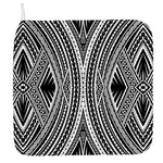 Black And White Maori Tattoo Print Hand Towel