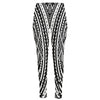 Black And White Maori Tattoo Print High-Waisted Pocket Leggings