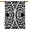 Black And White Maori Tattoo Print House Flag