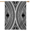 Black And White Maori Tattoo Print House Flag