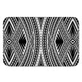 Black And White Maori Tattoo Print Indoor Door Mat