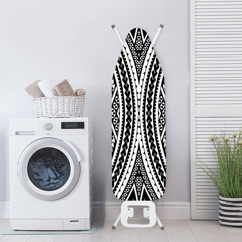 Black And White Maori Tattoo Print Ironing Board Cover