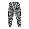 Black And White Maori Tattoo Print Jogger Pants