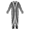 Black And White Maori Tattoo Print Jumpsuit