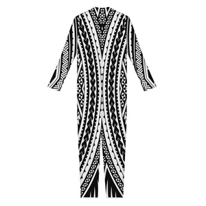 Black And White Maori Tattoo Print Jumpsuit