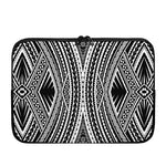 Black And White Maori Tattoo Print Laptop Sleeve