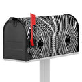 Black And White Maori Tattoo Print Mailbox Cover