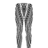 Black And White Maori Tattoo Print Men's leggings