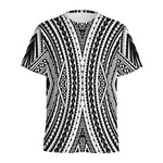 Black And White Maori Tattoo Print Men's Sports T-Shirt