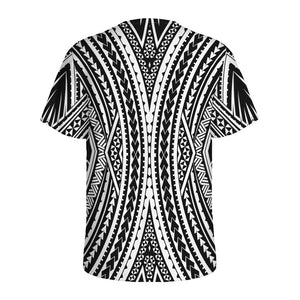 Black And White Maori Tattoo Print Men's Sports T-Shirt