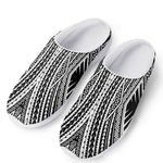 Black And White Maori Tattoo Print Mesh Casual Shoes