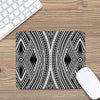 Black And White Maori Tattoo Print Mouse Pad