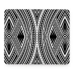 Black And White Maori Tattoo Print Mouse Pad