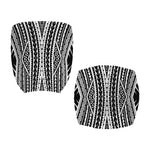 Black And White Maori Tattoo Print Office Chair Cover