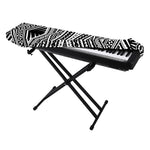 Black And White Maori Tattoo Print Piano Keyboard Cover