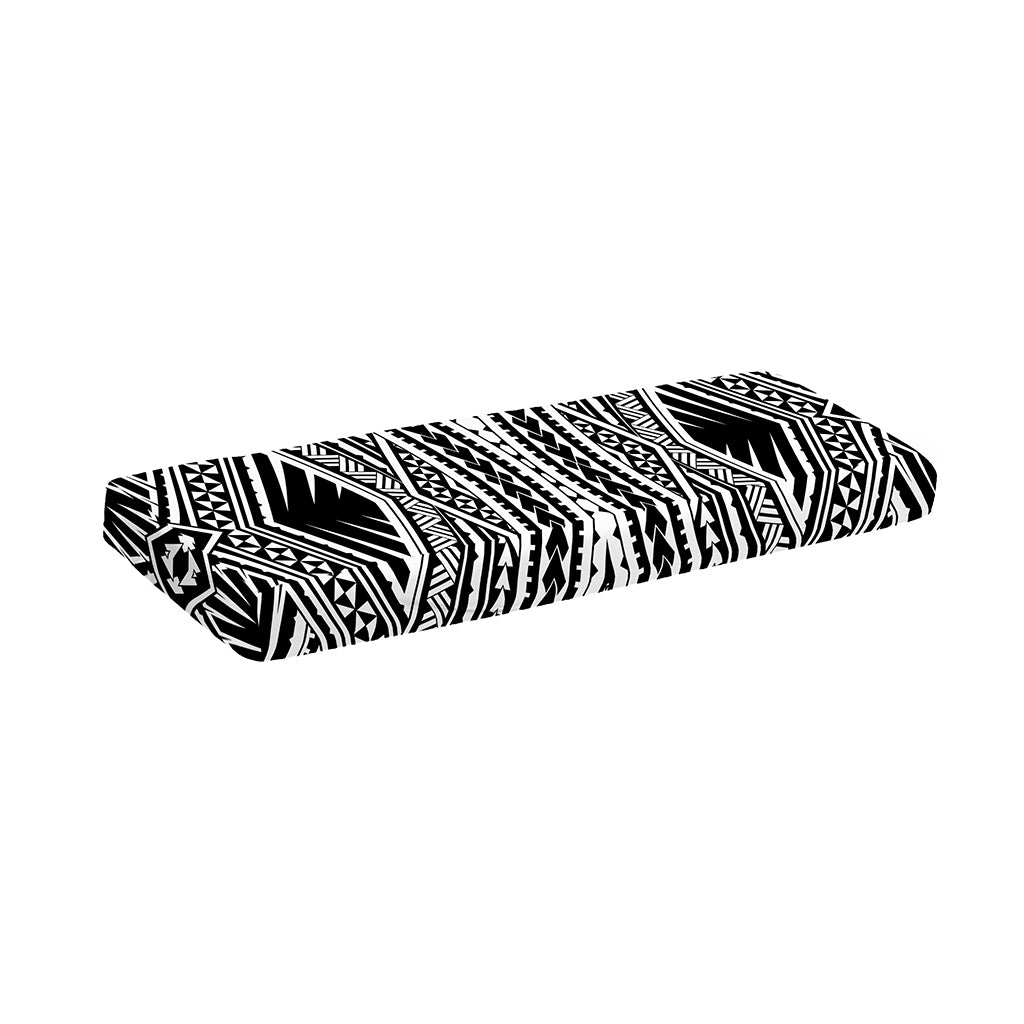 Black And White Maori Tattoo Print Piano Keyboard Cover