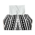 Black And White Maori Tattoo Print Rectangle Tissue Box Cover
