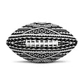 Black And White Maori Tattoo Print Rugby Ball