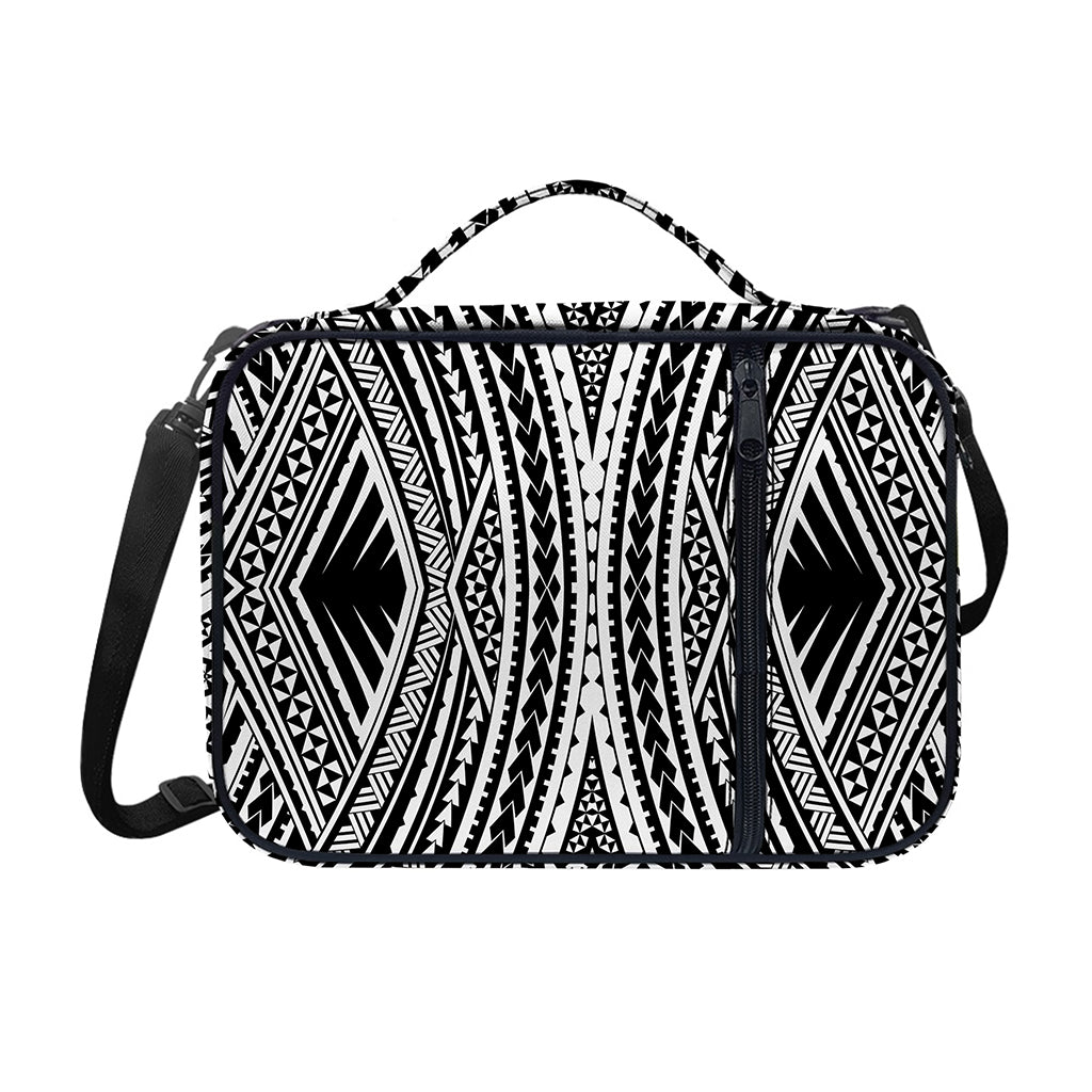 Black And White Maori Tattoo Print Shoulder Strap Bible Bag
