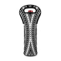Black And White Maori Tattoo Print Single Neoprene Wine Tote