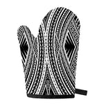 Black And White Maori Tattoo Print Single Oven Mitt