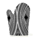 Black And White Maori Tattoo Print Single Oven Mitt