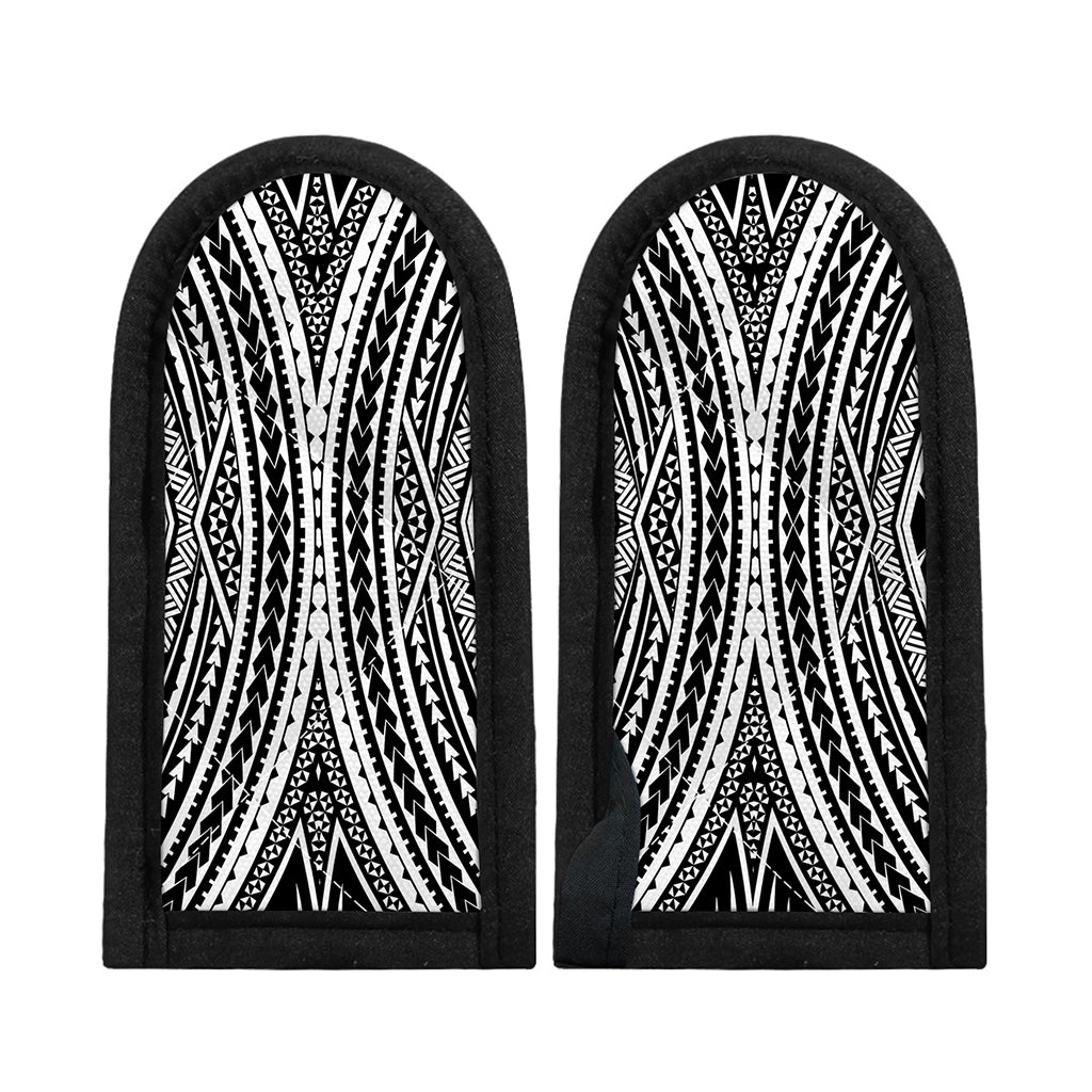 Black And White Maori Tattoo Print Skillet Handle Cover