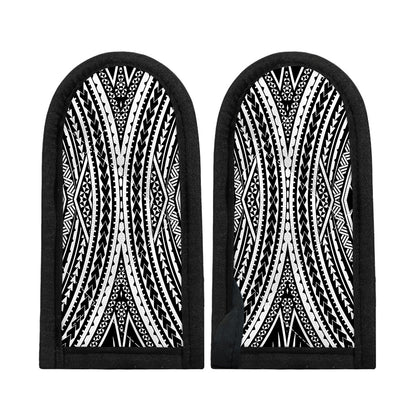 Black And White Maori Tattoo Print Skillet Handle Cover