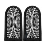 Black And White Maori Tattoo Print Skillet Handle Cover