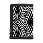 Black And White Maori Tattoo Print Trifold Wallet