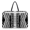 Black And White Maori Tattoo Print Utility Tote Bag