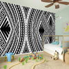 Black And White Maori Tattoo Print Wall Sticker