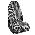 Black And White Maori Tattoo Print Waterproof Car Seat Cover