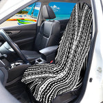 Black And White Maori Tattoo Print Waterproof Car Seat Cover