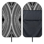 Black And White Maori Tattoo Print Waterproof Car Seat Cover