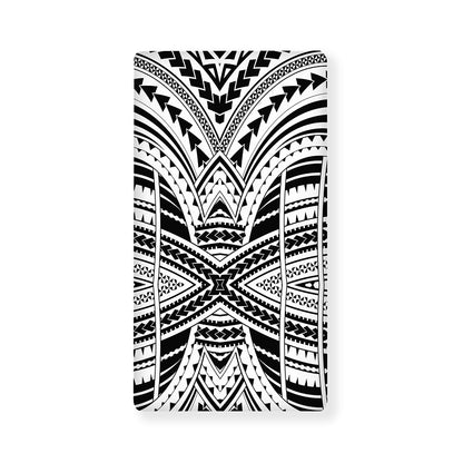 Black And White Maori Tribal Print Baby Crib Sheet