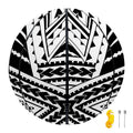 Black And White Maori Tribal Print Basketball