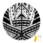 Black And White Maori Tribal Print Basketball
